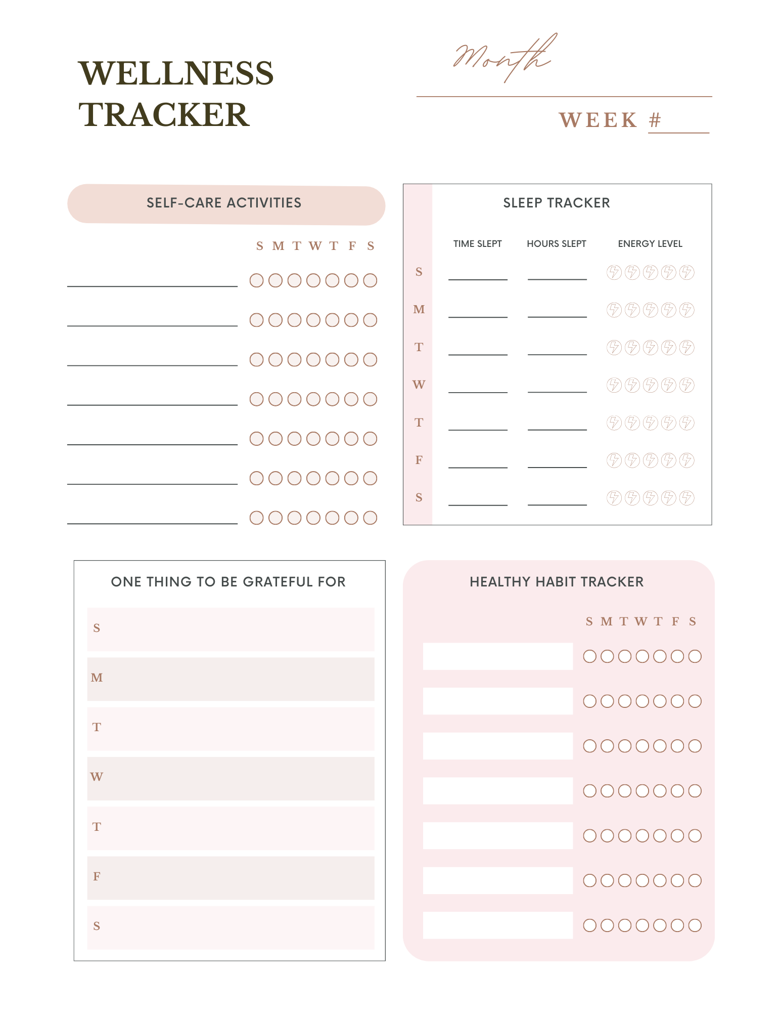 free wellness tracker — abundant light counseling